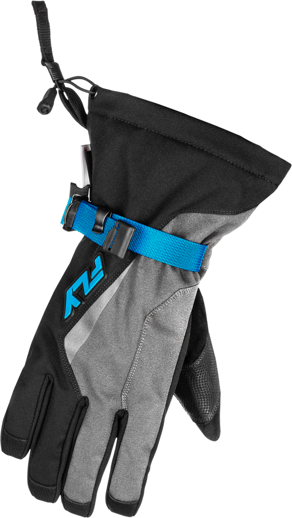 Title Gauntlet Gloves Light Grey/Black/Blue Sm