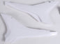Acerbis white airbox cover for motorcycle engine, designed as a body part with a sleek finish and secure fit.