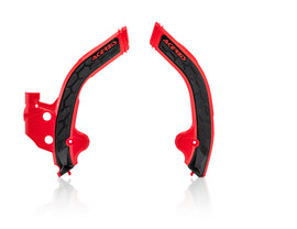 Acerbis Beta frame guard for motorcycle body protection, featuring durable black design with branding logo on the surface.