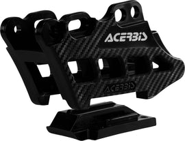 Acerbis Chain Guide Block 2.0 in black, designed for drive systems, featuring a durable plastic construction for motorcycle chain protection.
