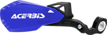 Load image into Gallery viewer, ACERBIS MX Mini Wrap Blue handguards for motocross bikes, featuring durable plastic construction and vibrant blue color.