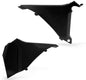 Black Acerbis Airbox Cover for motorcycles, model 22054-50001, with durable plastic construction and precise fit.