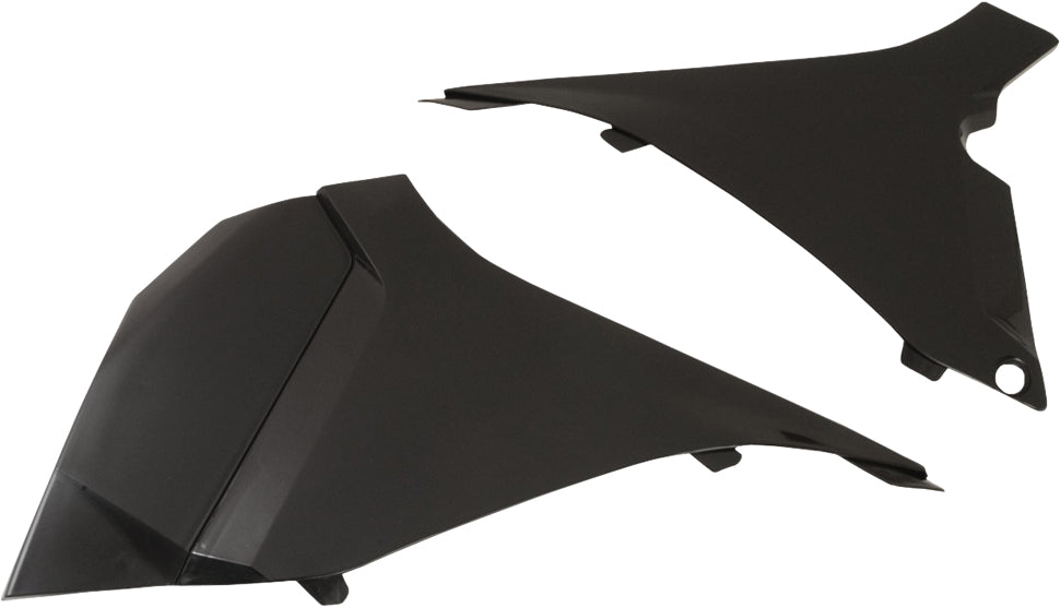 Black Acerbis Airbox Cover for motorcycles, model 23741-20001, with durable design and precise fit for optimal engine protection.