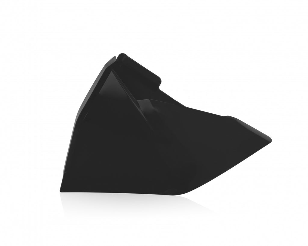 Black Acerbis Airbox Cover for motorcycles, model 26859-80001, with a sleek finish and durable design.