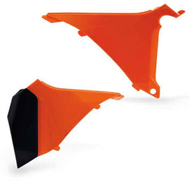 Acerbis orange airbox cover for motorcycle, featuring a sleek design and durable construction, labeled with product code 22054-50237.