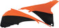 Orange Acerbis Airbox Cover for motorcycle, with sleek design and branding, fits model 23142-91008.