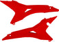 Red Acerbis Airbox Cover for motorcycle, featuring a sleek design with brand logo, fits Acerbis airbox models.
