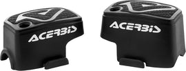 Acerbis Brembo master cylinder cover in black, designed for motorcycle brake system, with a sleek, protective finish.