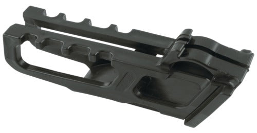 Acerbis black chain guide for bikes, showing the sleek, durable design with mounting points for optimal chain protection.