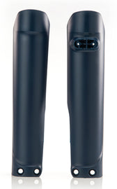 Blue Acerbis Fork Guard for motorcycle forks, featuring durable plastic construction and brand logo visible on the surface.