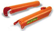 Load image into Gallery viewer, Orange Acerbis fork guard for motorcycle, model 21137-40237, made of durable material to protect forks during riding.