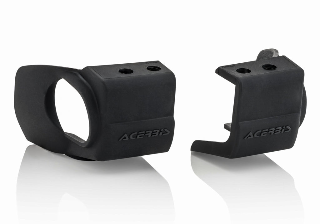 Acerbis Fork Shoe Pro in black for Beta RR 2T/4T motorcycles, durable fork protection part with model number 27266-10001