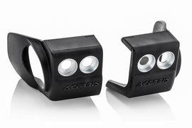 Acerbis Fork Shoe Pro in black for SX, SX-F, XC, XC-F, and EXC-F motorcycles, providing fork protection and stability.