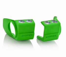 Acerbis Fork Shoe Pro in green for CRF250, CRF450, KXF250, and KXF450 motocross bikes, model 27096-90006, shown in image.