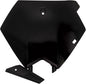 Black Acerbis front plate 1521-5805 for motorcycle or ATV, made of durable material with a sleek design.