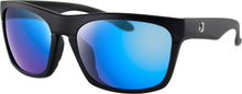 Load image into Gallery viewer, Route Sunglasses Matte Black W/Pur Hd/Light Blue Revo Mirr
