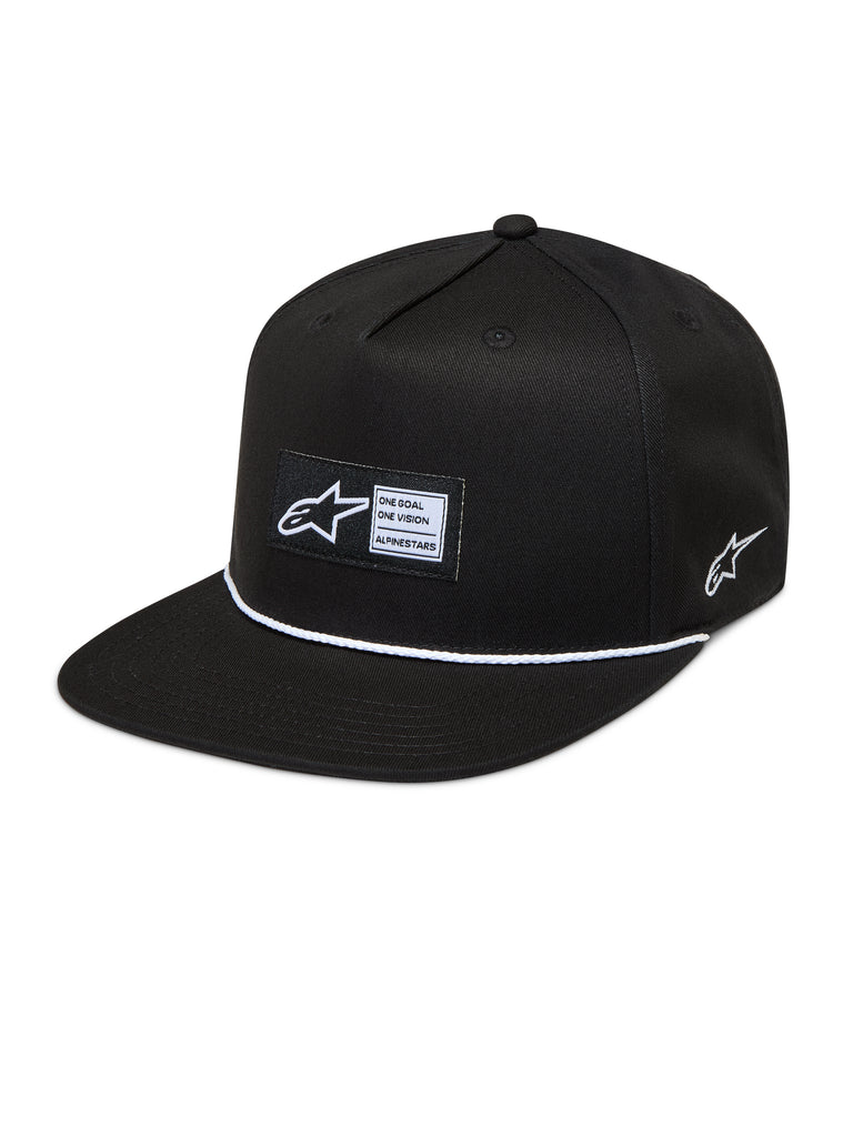 Label Snapback Hat Black