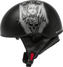 Load image into Gallery viewer, Hh 65 Half Helmet Tormentor Naked Matte Black/Silver Lg