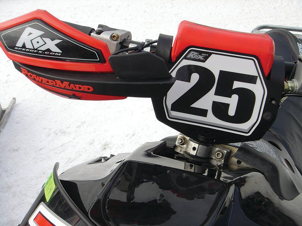 Rox S/M Front Number Plate Blk