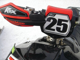 Rox S/M Front Number Plate Blk
