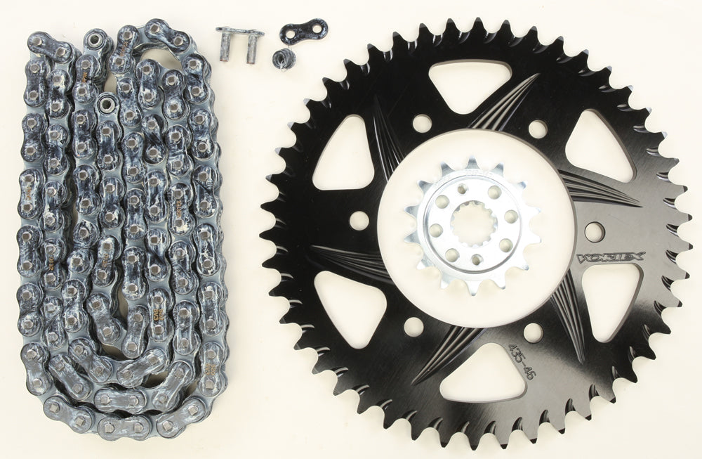 Sprocket/Chain Kit Stl/Alu 14/46t Blk Sx3 520 106l Blk