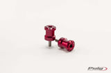 PUIG Swingarm Spools Hi-Tech 6mm Red 2/Pk 561-4000R