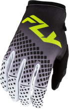 Load image into Gallery viewer, Youth Kinetic Fade Gloves Black/White/Hi Vis Ys