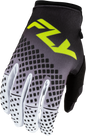 Youth Kinetic Fade Gloves Black/White/Hi Vis Ys