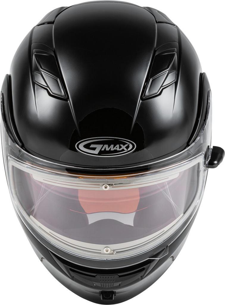 Md 01s Modular Snow Helmet W/Electric Shield Black Sm