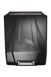 HOPPE stereo top 4 speakers with subwoofer installed in a Polaris RZR 900 or 1000 XP off-road vehicle interior.