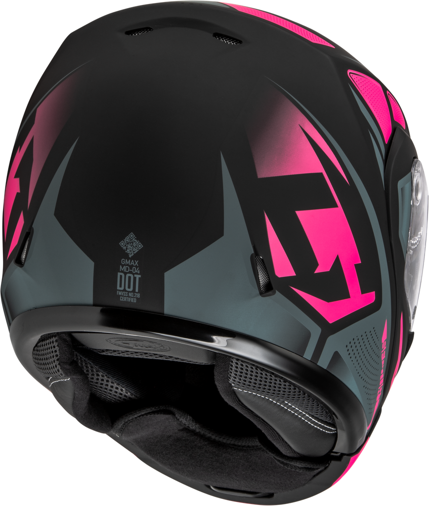 Md 04s Sector Snow Helmet W/ Elec Shield Matte Black/Pink M