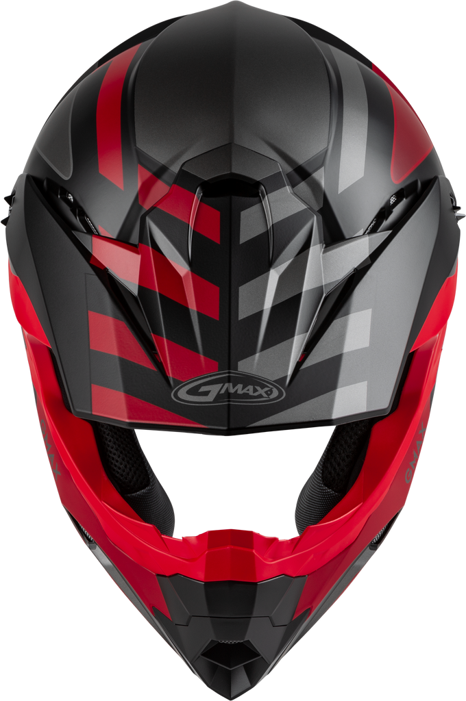 Mx 86 Off Road Fame Helmet Matte Black/Red/Silver Md