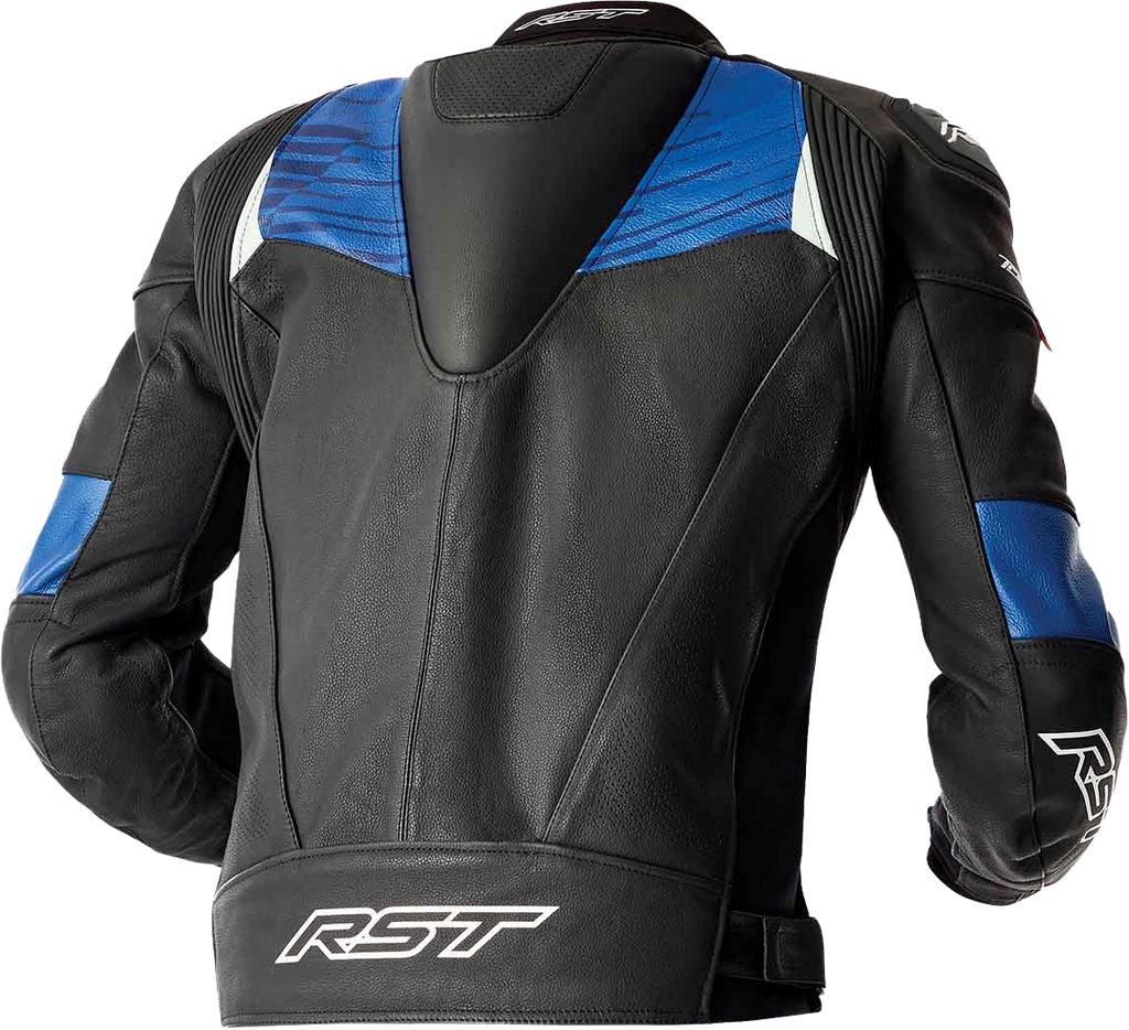 Tractech Evo D3o Jacket Blk/Blue Leather 2x