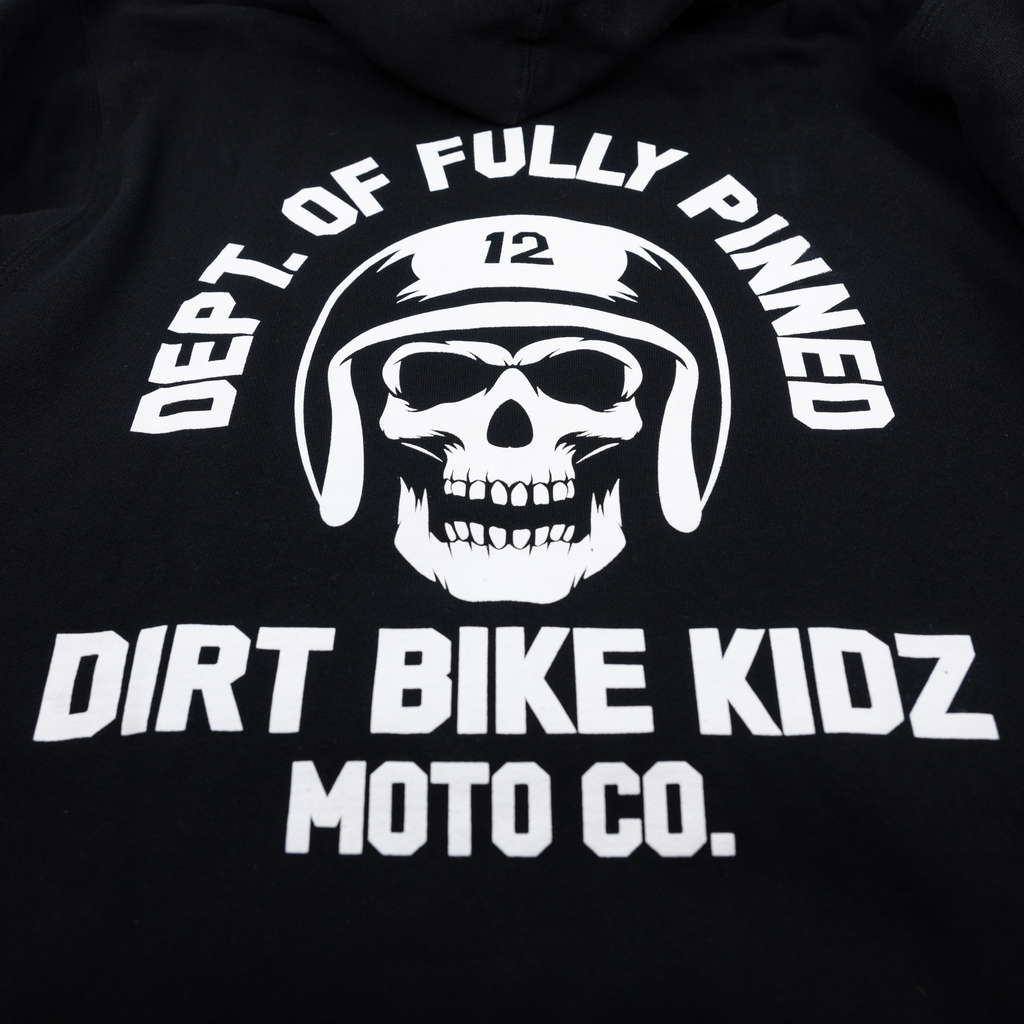 Fully Pinned Youth Hoodie Black Yl