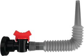 Flexible funnel spout by PERFORMANCE TOOL, showing a versatile tool with a bendable spout for efficient liquid pouring.