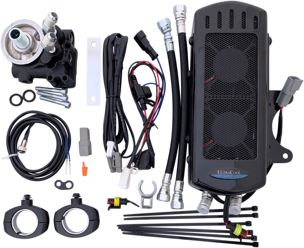 Indian Oil Cooler Side Mount Black