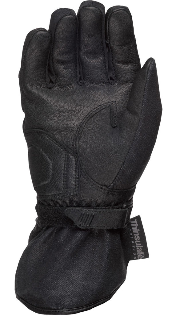 Women's Black Rose Gloves Black Md