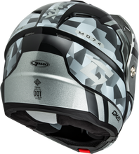 Load image into Gallery viewer, Md 74 Striker Modular Helmet W Slvr Shield Slvr/Blu Mtlc Sm