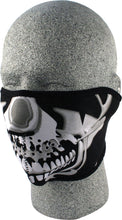 Load image into Gallery viewer, Half Face Mask Chrome Skull