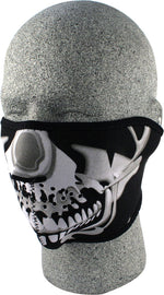 Half Face Mask Chrome Skull