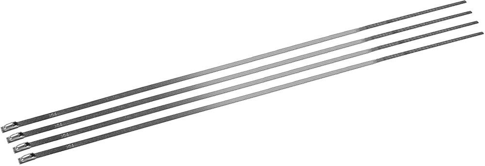 Locking Ties Stainless Steel 20" 10/Pk
