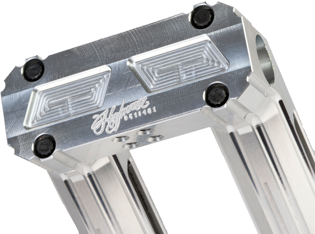 H/D Billet Risers 10" Raw Kickback