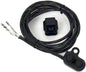 Arnott black handlebar-mounted push-button switch control for suspension systems, designed for easy access and operation.