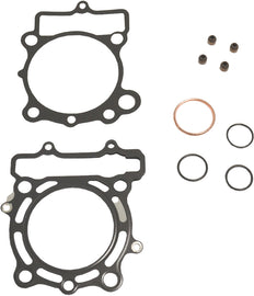 Athena Top End Gasket Kit without Valve Cover Gasket for Kawasaki engines, includes seals and gaskets for engine repairs.
