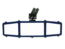 ATV-TEK Elite Series rear mirror with blue replacement frame for ATV, featuring durable construction and sleek design.