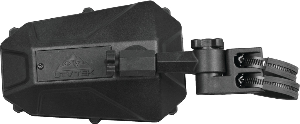 ATV-TEK Elite side mirrors with blind spot visibility and dual breakaway mounts for all-terrain vehicles.