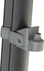 ATV-TEK Clearview Elite Series sideview mirror mount bracket for ATV, shown attached to vehicle frame
