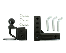 ATV-TEK Trio HD adjustable hitch mount with ball for ATV towing and hauling, durable brackets for secure attachment.