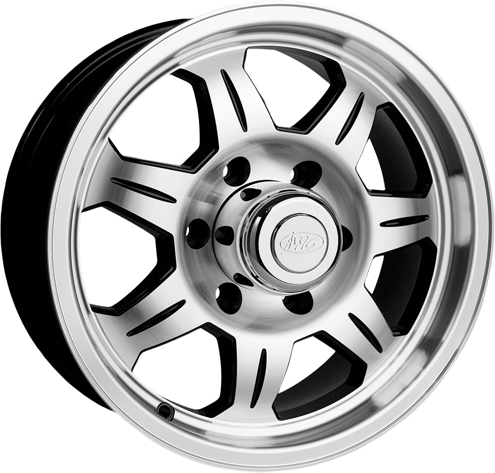 AWC 870 Series aluminum trailer wheel 15x6 inches with 5 lug 4.5 inch bolt pattern, durable trailer wheel for heavy-duty use