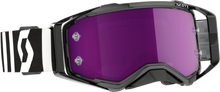 Load image into Gallery viewer, Prospect Racing Goggle Blk/ Wht Purple Chrome Works